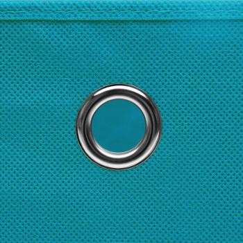 Aufbewahrungsboxen mit Deckeln 4 Stk. 28x28x28 cm Babyblau