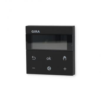 Gira 5393005 System 3000 Raumtemperaturregler Display, System 55, schwarz matt