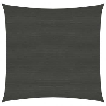 ARDEBO.de - Sonnensegel 160 g/m² Anthrazit 2,5x2,5 m HDPE