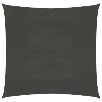 ARDEBO.de - Sonnensegel 160 g/m² Anthrazit 5x5 m HDPE 