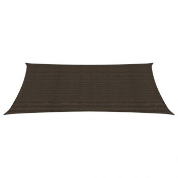 Sonnensegel 160 g/m² Braun 2x4 m HDPE  