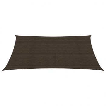 Sonnensegel 160 g/m² Braun 3,5x4,5 m HDPE    