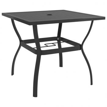 ARDEBO.de - Gartentisch Anthrazit 81,5x81,5x72 cm Stahl