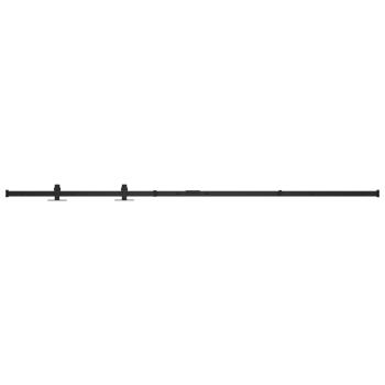 Mini Schiebetürbeschlag Set für Schranktüren Carbonstahl 200 cm