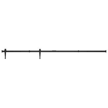 Mini Schiebetürbeschlag Set für Schranktüren Carbonstahl 183 cm