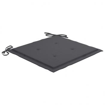Gartenstuhl-Kissen 6 Stk. Anthrazit 40x40x3 cm Oxford-Gewebe