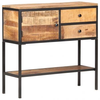 Sideboard 85x30x80 cm Raues Mangoholz