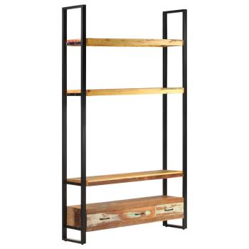 ARDEBO.de - Bücherregal 118x30x200 cm Massives Altholz