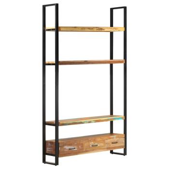 Bücherregal 118x30x200 cm Massives Altholz