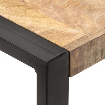 ARDEBO.de - Esstisch 60x60x75 cm Raues Mango-Massivholz