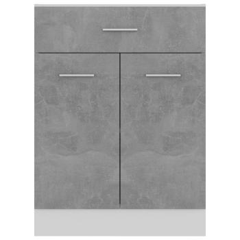 Schubunterschrank Betongrau 60x46x81,5 cm Holzwerkstoff