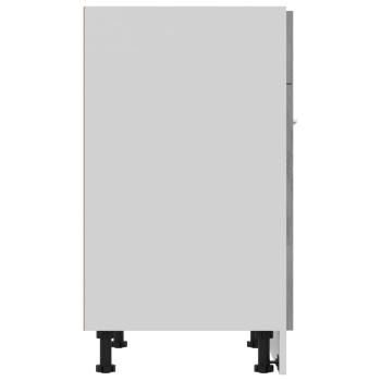 Schubunterschrank Betongrau 60x46x81,5 cm Holzwerkstoff