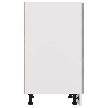 Schubunterschrank Betongrau 40x46x81,5 cm Holzwerkstoff