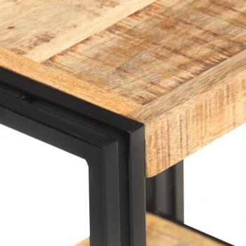 Beistelltisch 40x30x40 cm Raues Mangoholz