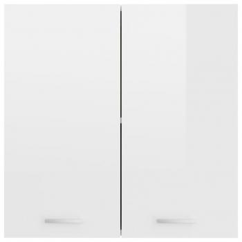 Hängeschrank Hochglanz-Weiß 60x31x60 cm Holzwerkstoff
