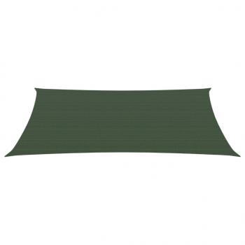 Sonnensegel 160 g/m² Dunkelgrün 2x4,5 m HDPE