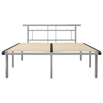 Bettgestell Grau Metall 140x200 cm