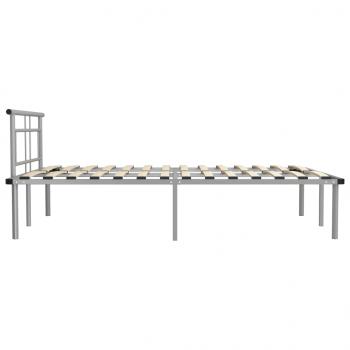 Bettgestell Grau Metall 140x200 cm