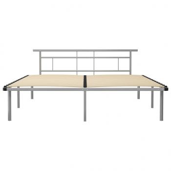 Bettgestell Grau Metall 180x200 cm