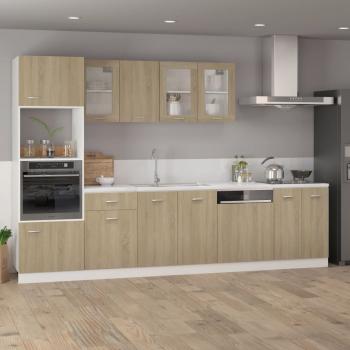 Schubunterschrank Sonoma-Eiche 50x46x81,5 cm Holzwerkstoff