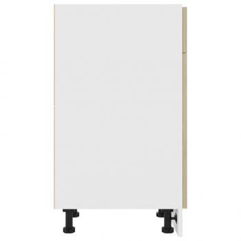 Schubunterschrank Sonoma-Eiche 50x46x81,5 cm Holzwerkstoff