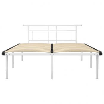 Bettgestell Weiß Metall 160x200 cm 