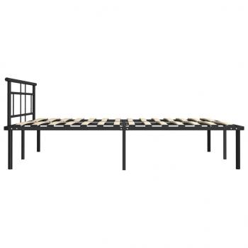 Bettgestell Schwarz Metall 200x200 cm