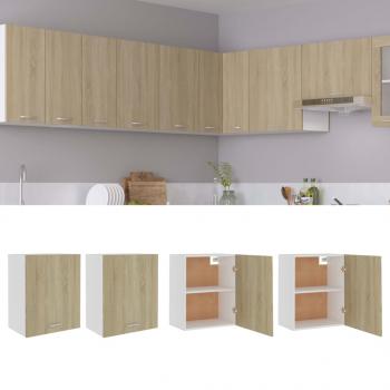 ARDEBO.de - Hängeschränke 2 Stk. Sonoma-Eiche 50x31x60 cm Holzwerkstoff