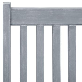 Verstellbare Gartenstühle 3 Stk. Grau Massivholz Akazie