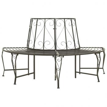 ARDEBO.de - Baumbank Halbrund 160 cm Stahl