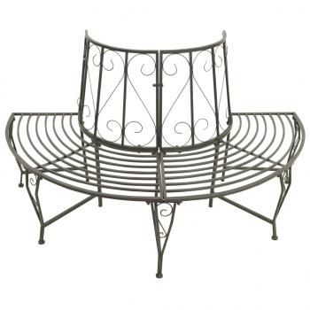 Baumbank Halbrund 160 cm Stahl