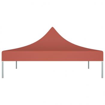 Partyzelt-Dach 3x3 m Terrakotta-Rot 270 g/m²