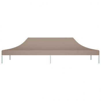 Partyzelt-Dach 6x3 m Taupe 270 g/m²