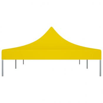 Partyzelt-Dach 6x3 m Gelb 270 g/m²