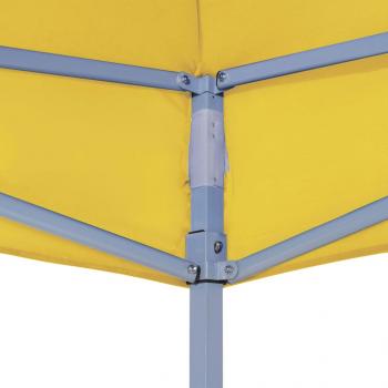 Partyzelt-Dach 6x3 m Gelb 270 g/m²