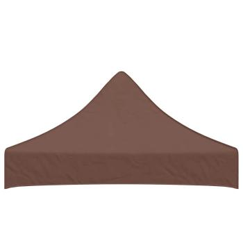 Partyzelt-Dach 2x2 m Braun 270 g/m²