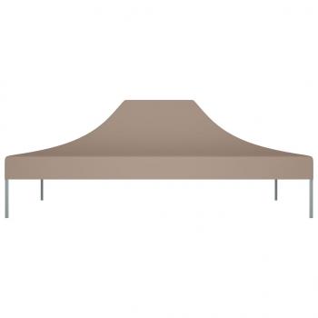 Partyzelt-Dach 4x3 m Taupe 270 g/m²