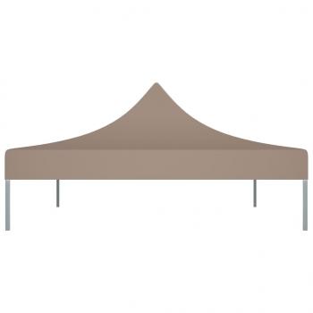 Partyzelt-Dach 4x3 m Taupe 270 g/m²