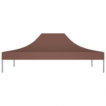 Partyzelt-Dach 4x3 m Braun 270 g/m²