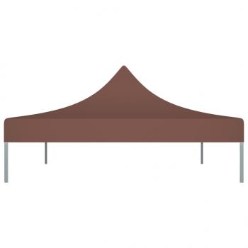 Partyzelt-Dach 4x3 m Braun 270 g/m²