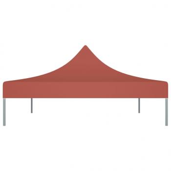 Partyzelt-Dach 4x3 m Terrakotta-Rot 270 g/m²
