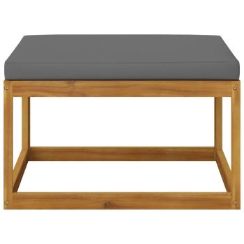 5-tlg. Garten-Lounge-Set mit Auflagen Massivholz Akazie