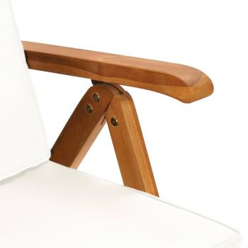 7-tlg. Garten-Essgruppe mit Kissen Massivholz Teak