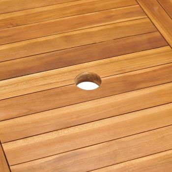 9-tlg. Garten-Essgruppe Massivholz Teak