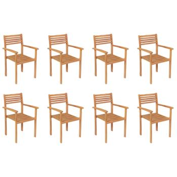 9-tlg. Garten-Essgruppe Massivholz Teak