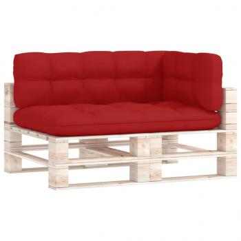 Palettenkissen 3-tlg. Rot Stoff