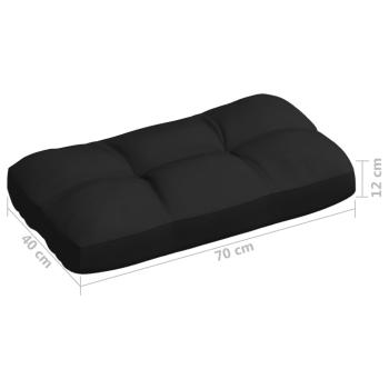 ARDEBO.de - Palettensofa-Auflagen 7 Stk. Schwarz