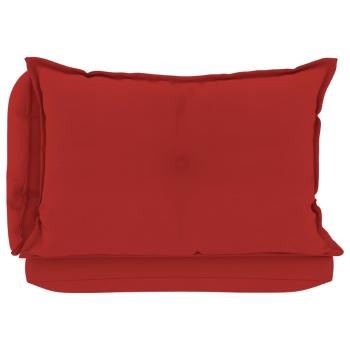 ARDEBO.de - Palettenkissen 3-tlg. Rot Stoff