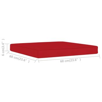 Palettenkissen Rot Oxford-Gewebe