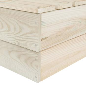 12-tlg. Garten-Paletten-Lounge-Set Imprägniertes Fichtenholz